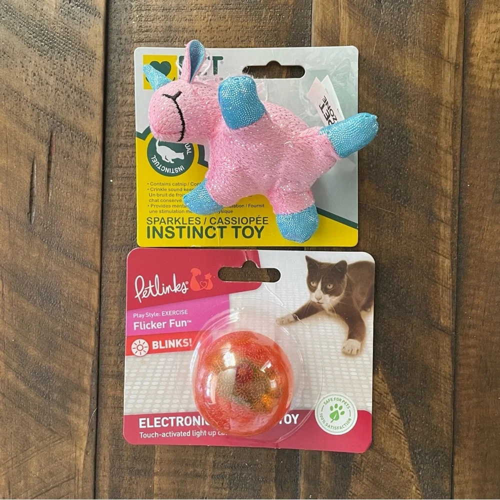 🎉Host Pick!🎉 Pair of Cat Toys - Pink Unicorn & Electronic Ball